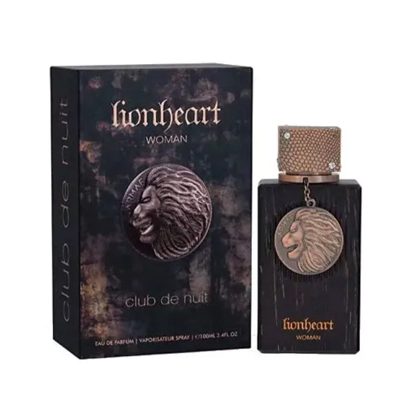 Perfume Lion Heart Club de Nuit Woman Armaf para mujer fragancia floral oriental con notas de bergamota jazmín y vainilla presentación de 100 ml Eau de Parfum