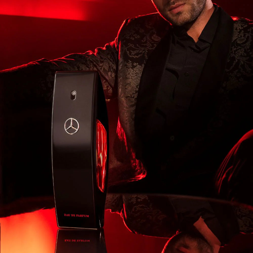 imagen del perfume Mercedes Benz Club Black eau de parfum visto de frente