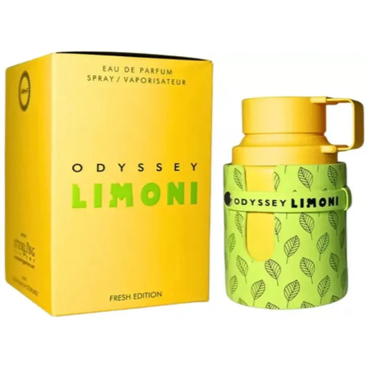 perfume odyssey limoni fresh armaf eau de parfum 100ml fragancia cítrica fresca con notas vibrantes de limón bergamota y almizcle ideal para clima cálido