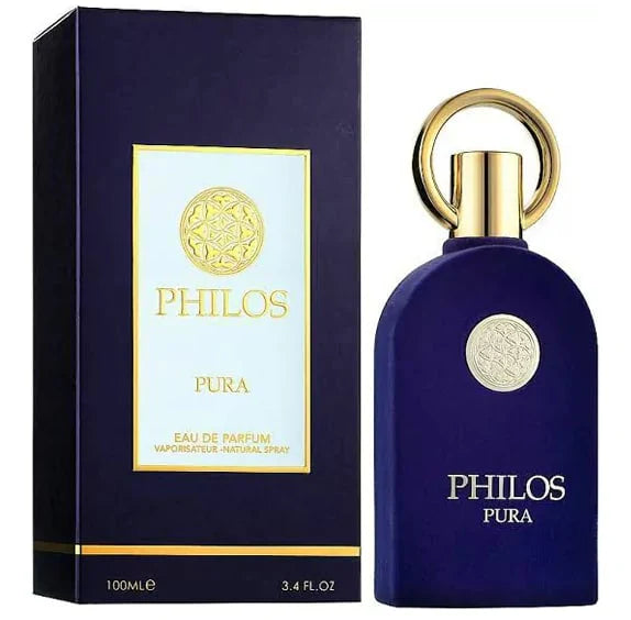 Perfume Philos Pura de Maison Alhambra Eau de Parfum unisex 100ml con sofisticada fragancia floral amaderada y notas de bergamota