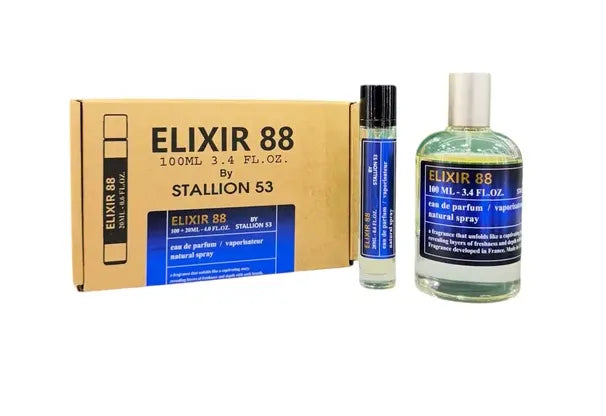 Fragancia masculina Stallion 53 Emper Elixir 88 EDP 100ml con intensas notas amaderadas y especiadas
