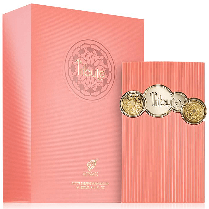Perfume Tribute Pink de Afnan Eau De Parfum unisex 100ml con fragancia floral y frutal de larga duración ideal para día y noche