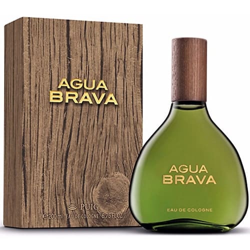 perfume agua brava antonio puig eau de cologne para hombre frasco de 200ml con diseño verde tradicional