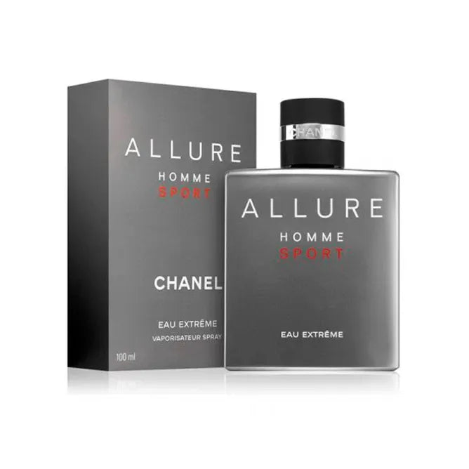 perfume allure homme sport eau extreme chanel para hombre frasco de 100ml con diseño moderno y elegante