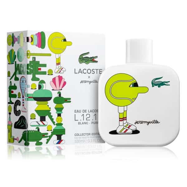 Perfume Eau De Lacoste L.12 Jeremyville Blanc Pure Hombre Collector Edition Edt 100ml