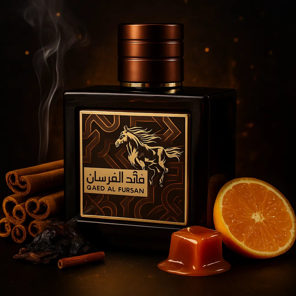Perfume qaed al fursan untamed lattafa 90ml eau de parfum fragancia amaderada oriental intensa y cálida