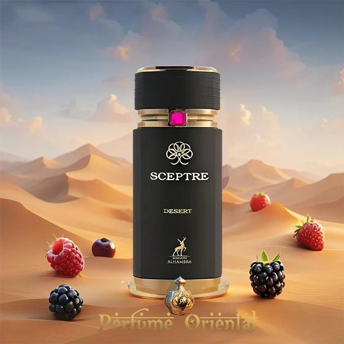 Presentación completa del perfume Sceptre Desert Maison Alhambra 100 ml