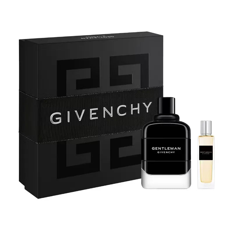 Set de perfume Givenchy Gentleman EDP 100ml ideal para caballeros con esencia amaderada y especiada