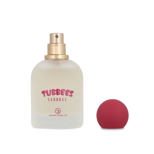 Perfume Tubbees Sandbox Grandeur EDP 50ml frasco playero con diseño de cubo y pala