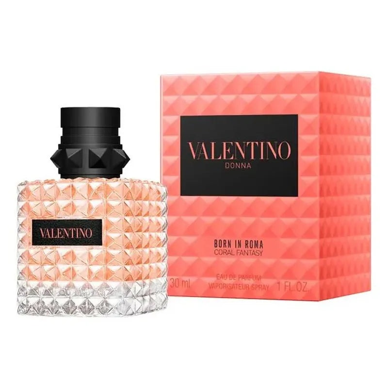Valentino Coral Fantasy EDP 100 ml perfume femenino aroma vibrante y sofisticado combinación de cítricos mediterráneos flores solares y notas cremosas ideal para primavera y verano