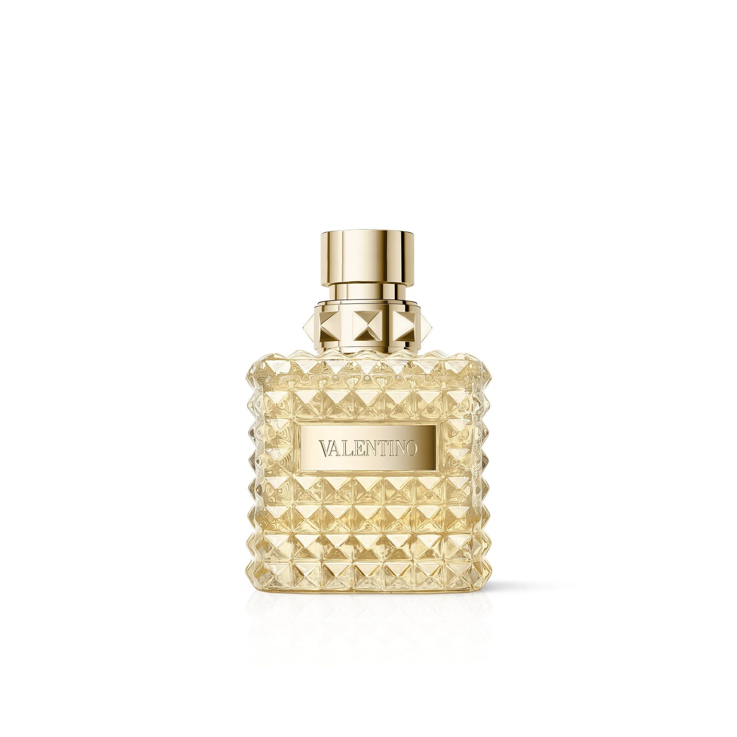Perfume Valentino Donna Born In Roma The Gold 100ml EDT frasco luminoso con logo Valentino