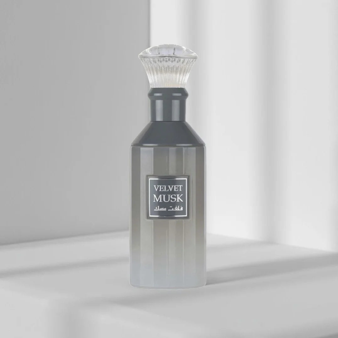 Presentación completa del perfume Velvet Musk Lattafa 100 ml
