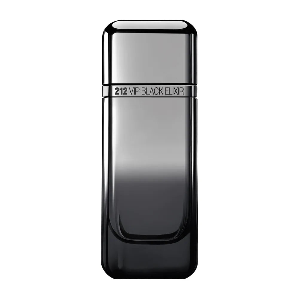 Detalle del frasco 212 VIP Black Elixir Carolina Herrera Eau de Parfum Hombre 100ml
