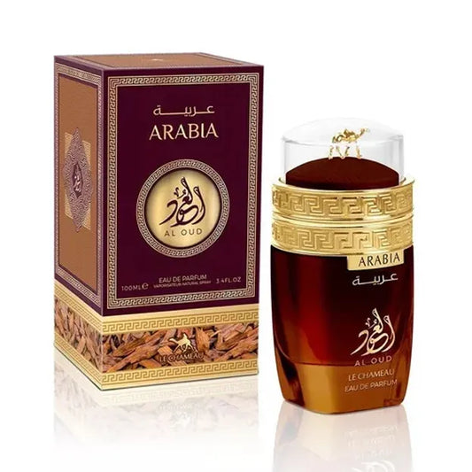 Perfume Arabia Al Oud Le Chameau Emper Eau De Parfum 100ml con notas intensas de oud y especias diseñado para quienes buscan una fragancia oriental sofisticada