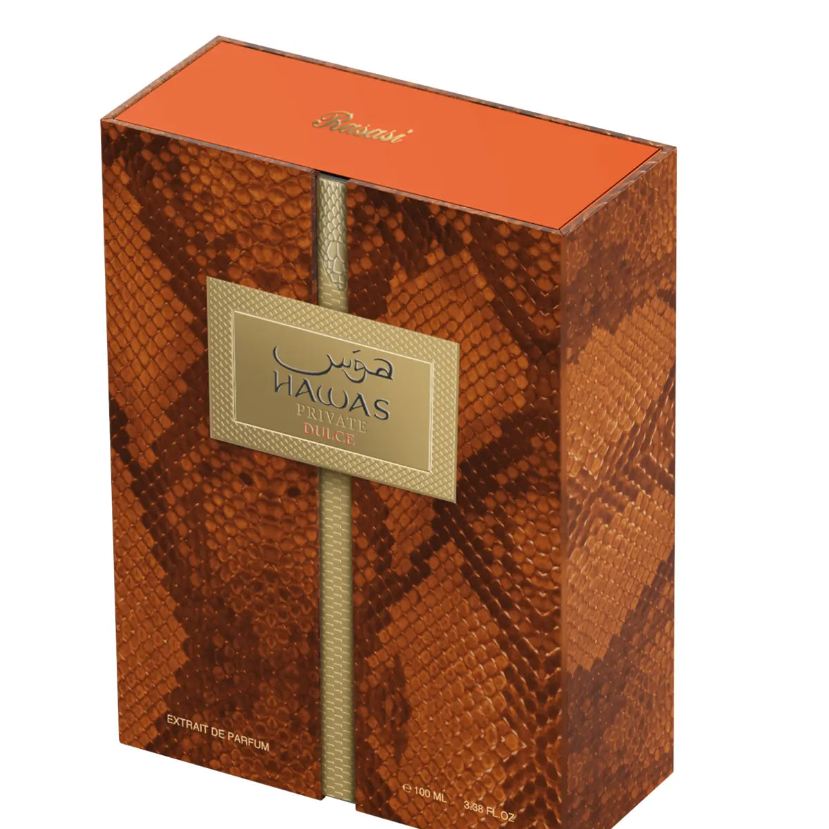 Caja original de Rasasi Hawas Private Dulce EDP 100 ml para hombre y mujer