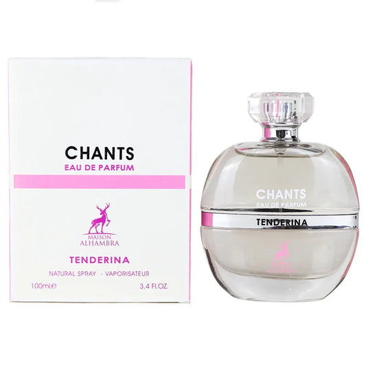 Perfume Chants Tenderina Maison Alhambra Mujer Eau De Parfum 100ml frasco elegante con notas florales y afrutadas ideal para una fragancia femenina sofisticada y duradera