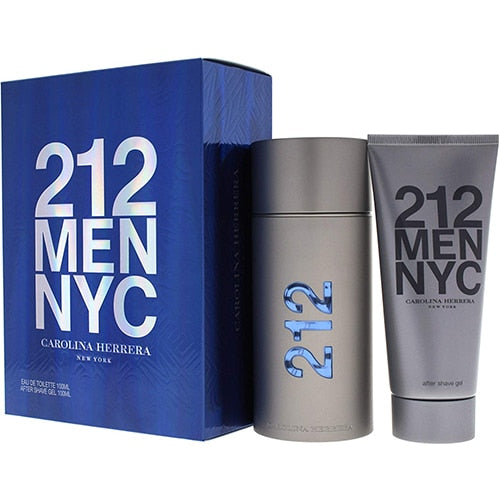 Estuche 212 Men Nyc De Carolina Herrera Set Hombre 100ml Eau De Toilette