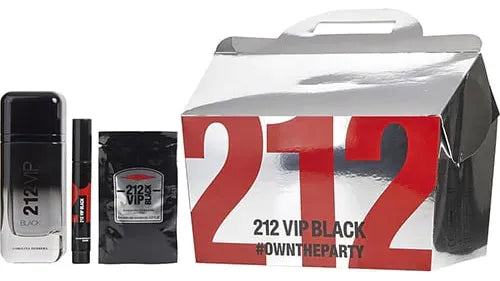 Estuche 212 Vip Black De Carolina Herrera Set 100ml Hombre Eau De Parfum
