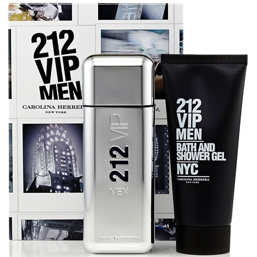 Estuche 212 Vip Men De Carolina Herrera Set 100ml Eau De Toilette Hombre