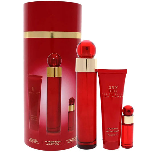 Estuche 360 Red Perry Ellis Deluxe Set