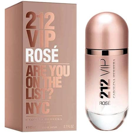 Perfume 212 Vip Rose Carolina Herrera 80ml Mujer Eau De Parfum