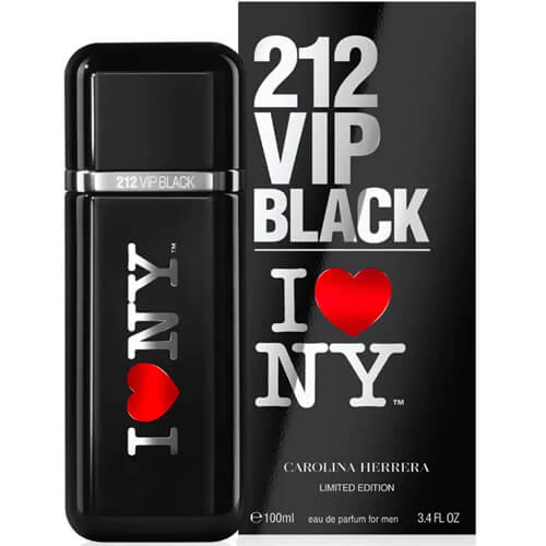 Perfume 212 Vip Black I Love Ny Carolina Herrera Hombre 100ml Eau De Parfum