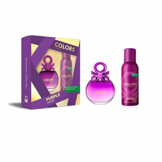 Estuche Benetton Colors Purple Set - 80ml - Eau De Toilette - Mujer