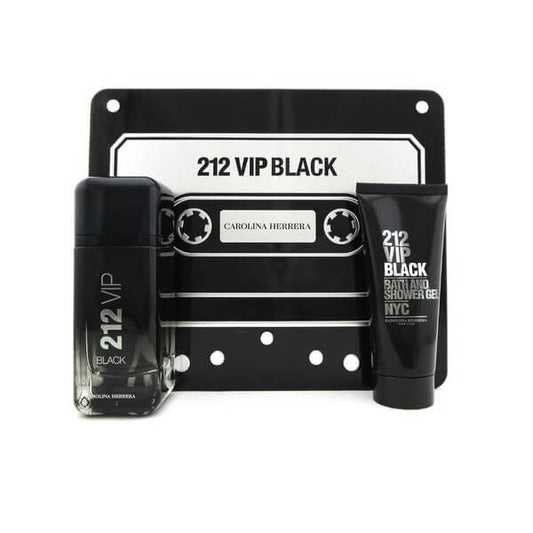 Estuche De Perfumes 212 Vip Black De Carolina Herrera Set 100ml Hombre Eau De Parfum