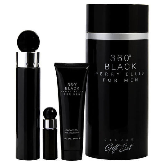 Set Estuche 360 Black For Men Perry Ellis