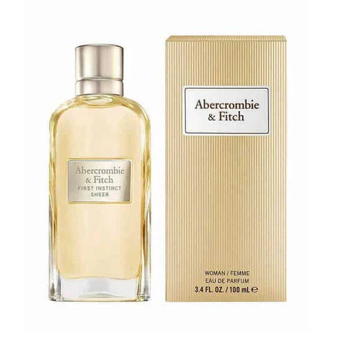 Abercrombie First Instinct Sheer perfume femenino 100ml con notas frescas de pera flor de azahar y almizcle blanco
