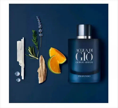 Detalle de la botella Acqua Di Gio Profondo Eau De Parfum 100ml
