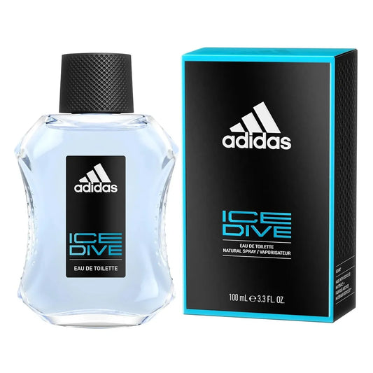 perfume adidas ice dive para hombre frasco de 100ml con fragancia fresca y vibrante ideal para el uso deportivo y diario
