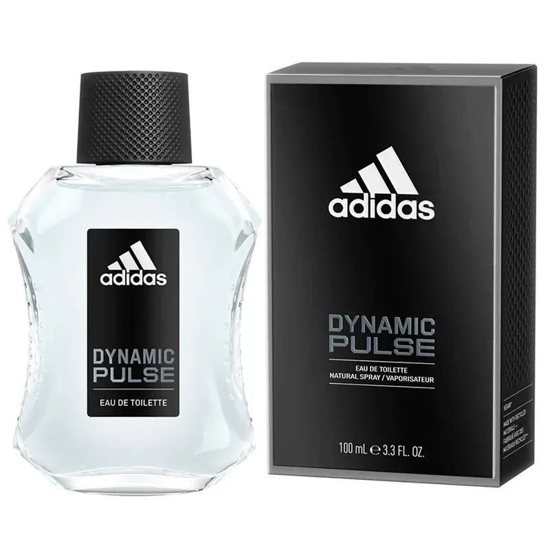 fragancia masculina adidas dynamic pulse de 100 ml eau de toilette con notas cítricas y amaderadas esencia revitalizante para hombres activos