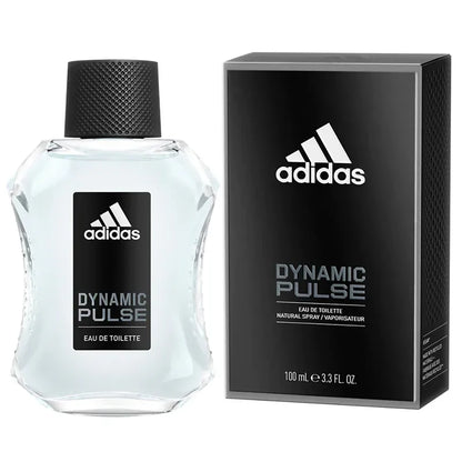 fragancia masculina adidas dynamic pulse de 100 ml eau de toilette con notas cítricas y amaderadas esencia revitalizante para hombres activos