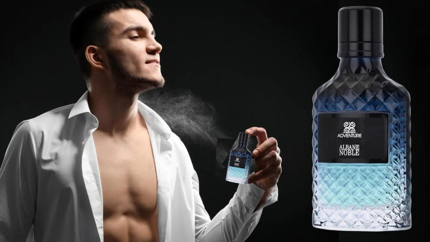 Caja original del perfume Adventure Albane Noble 100 ml