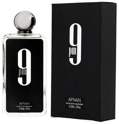 Afnan 9 Pm perfume masculino 100ml EDP con notas cálidas de canela vainilla y maderas nobles
