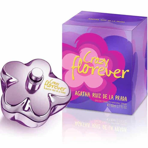 Agatha Ruiz de la Prada Crazy Florever EDT 80 ml perfume femenino aroma audaz y juvenil combinación de frutas rojas flores exóticas y un toque dulce ideal para día

