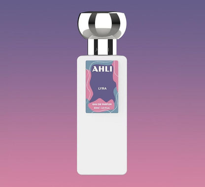 imagen del perfume ahli lyra con diseño minimalista y esencia elegante unisex