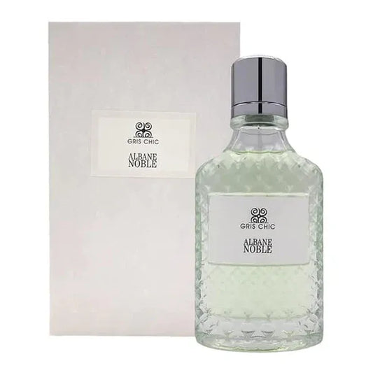 perfume albane noble gris chic eau de parfum 100ml fragancia unisex con aroma sofisticado mezcla de notas frescas y amaderadas ideal para uso diario