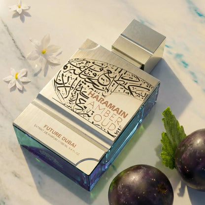 Notas olfativas del perfume Amber Oud Future Dubai Al Haramain