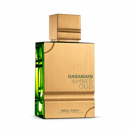 frasco original de al haramain amber oud smell dubai extrait de parfum 100 ml