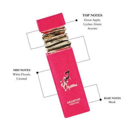 Caja original Arabiyat Prestige Habiba 100ml Eau de Parfum