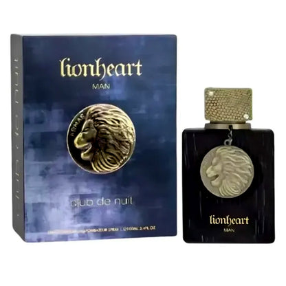Armaf LionHeart Man Club de Nuit EDP 100 ml perfume masculino aroma intenso y sofisticado combinación de cítricos especias cálidas y maderas nobles ideal para noche