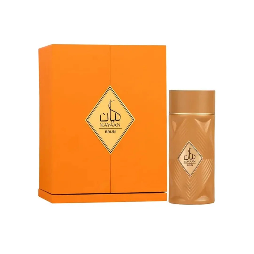 fotografia del perfume armaf kayaan brun 100 ml vista frontal mostrando el frasco en detalle