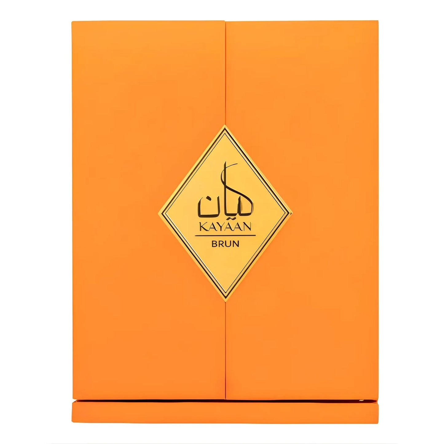 presentacion del perfume armaf kayaan brun eau de parfum 100 ml con frasco y caja organizados