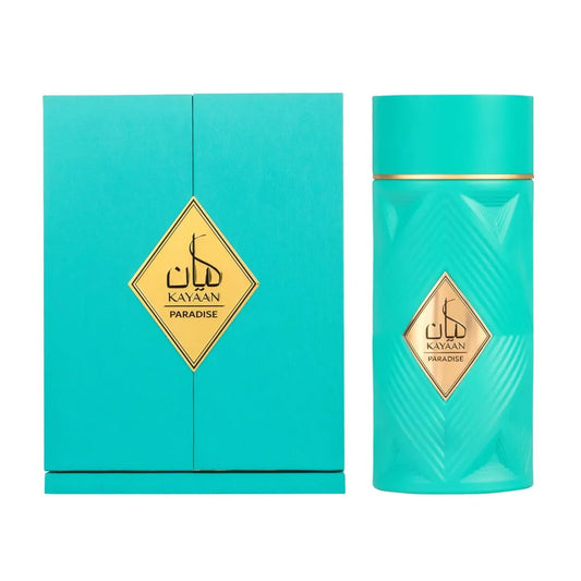 fotografia del perfume armaf kayaan paradise 100 ml vista frontal con enfoque en el frasco