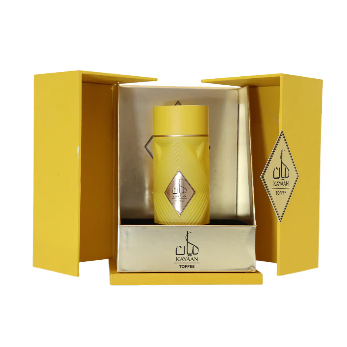 imagen del perfume armaf kayaan toffee junto a su caja original en presentacion completa
