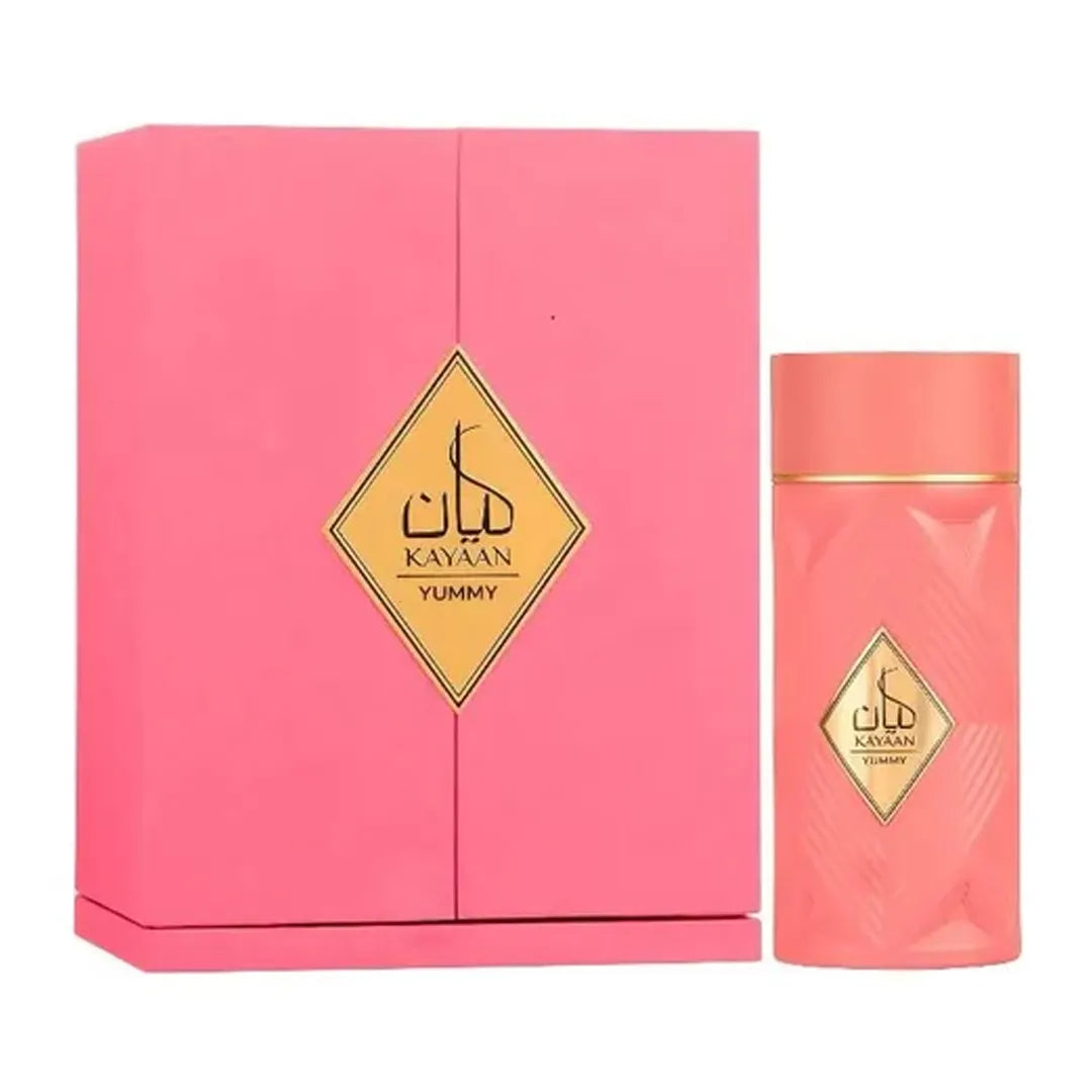 fotografia del perfume armaf kayaan yummy 100 ml vista frontal mostrando el frasco