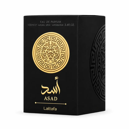 perfume asad de lattafa edp 100 ml para hombre en su frasco original