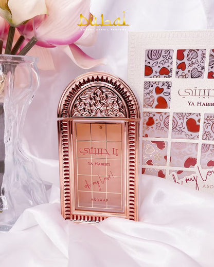 perfume ya habibti oh my love asdaaf lattafa 100ml fragancia floral oriental para mujer con acordes cálidos y matices especiados